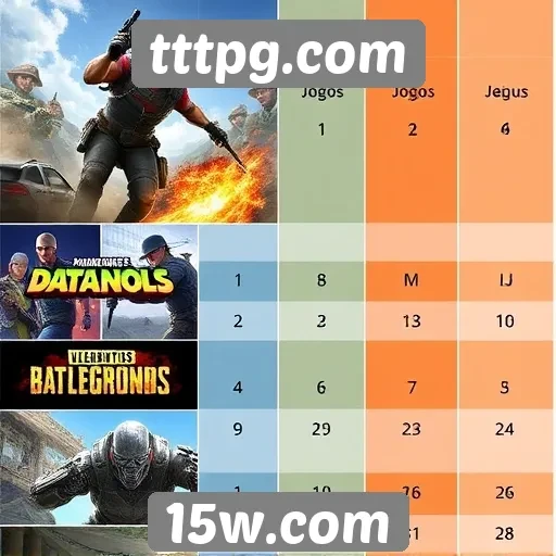 Comparativo entre jogos populares de tttpg.com